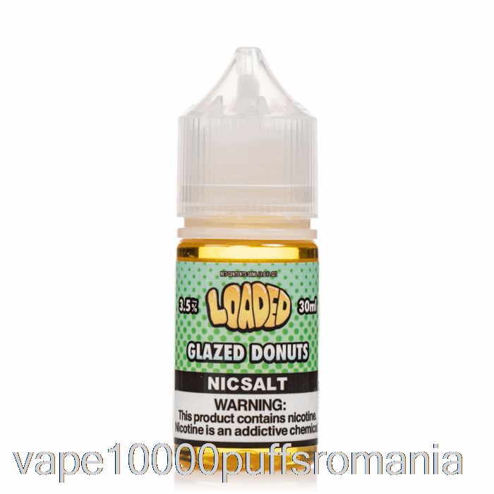 Gogoasa Glazurata Vape Romania - Saruri Incarcate - Vapori Nemilosi - 30ml 50mg